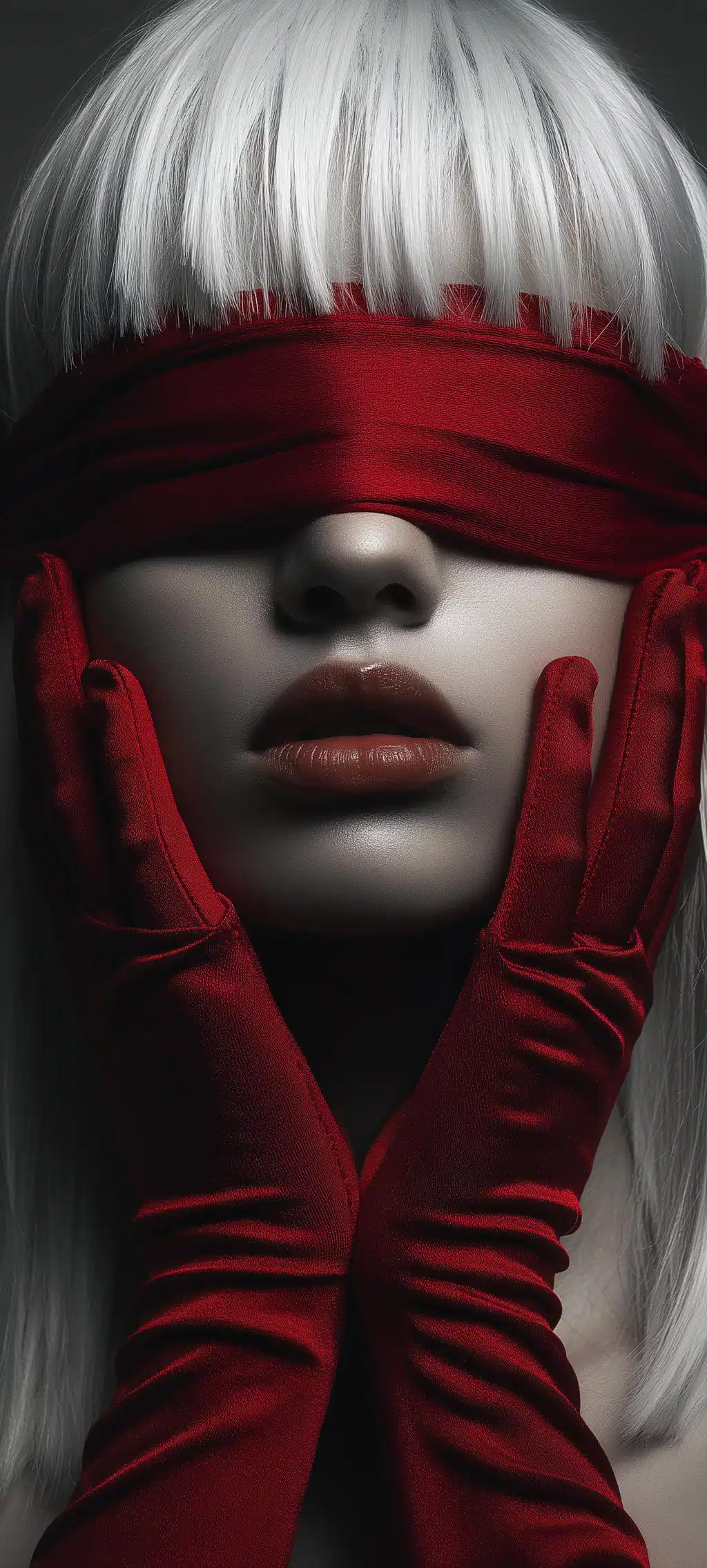 Blindfolded Woman Art Wallpaper